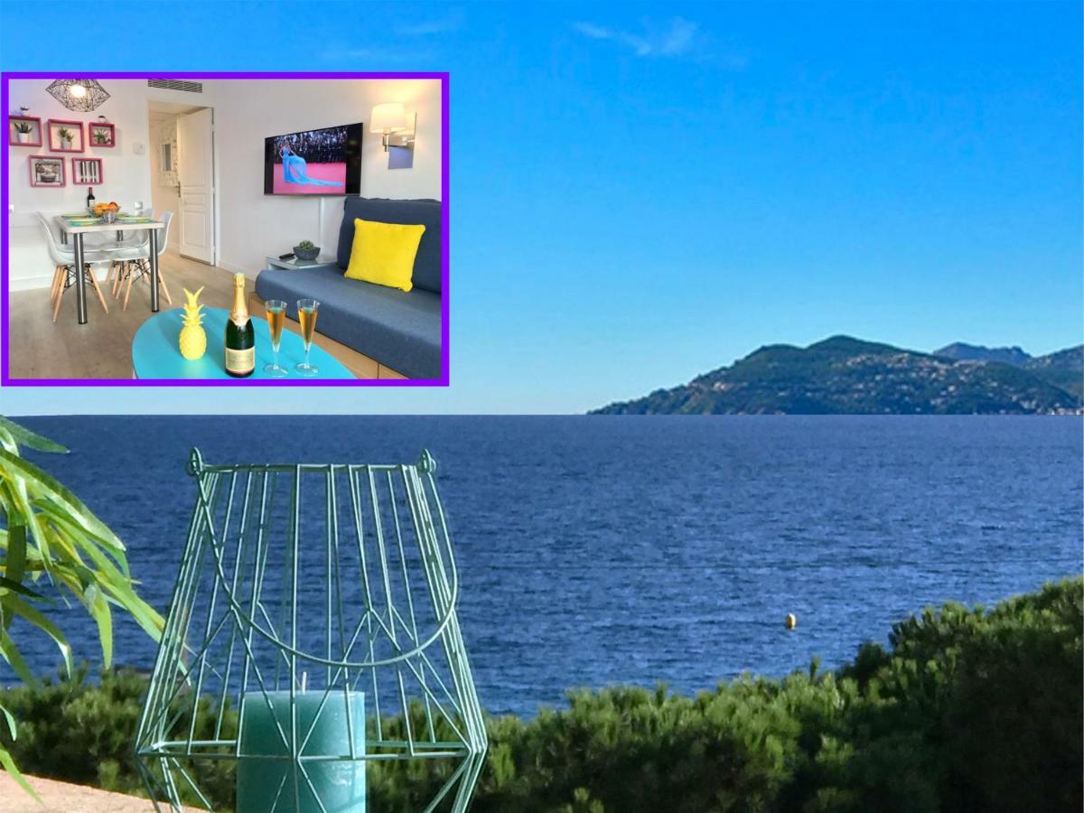Zen Beach Cannes Sea View Apartment Beach In Front X2 Pools-Ac-Clim-Wifi-Free Parking Inside Экстерьер фото