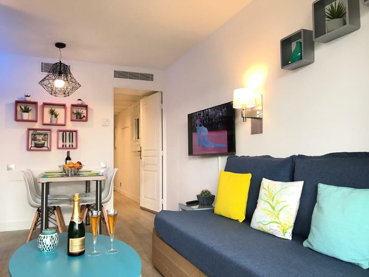 Zen Beach Cannes Sea View Apartment Beach In Front X2 Pools-Ac-Clim-Wifi-Free Parking Inside Экстерьер фото