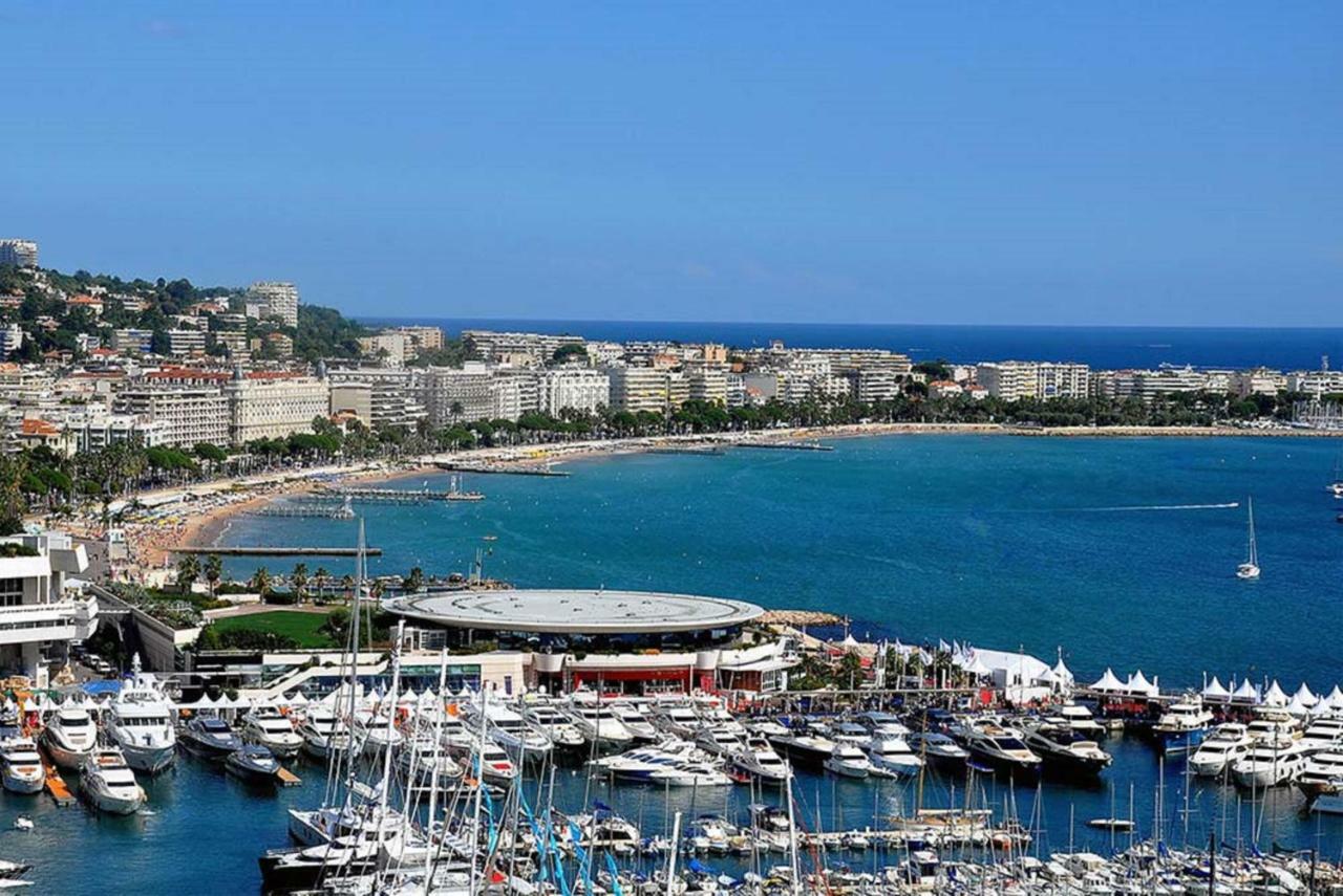 Zen Beach Cannes Sea View Apartment Beach In Front X2 Pools-Ac-Clim-Wifi-Free Parking Inside Экстерьер фото