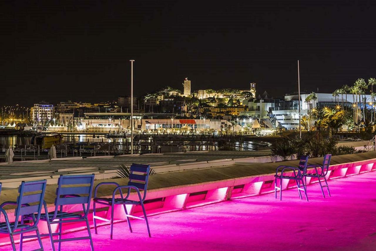 Zen Beach Cannes Sea View Apartment Beach In Front X2 Pools-Ac-Clim-Wifi-Free Parking Inside Экстерьер фото